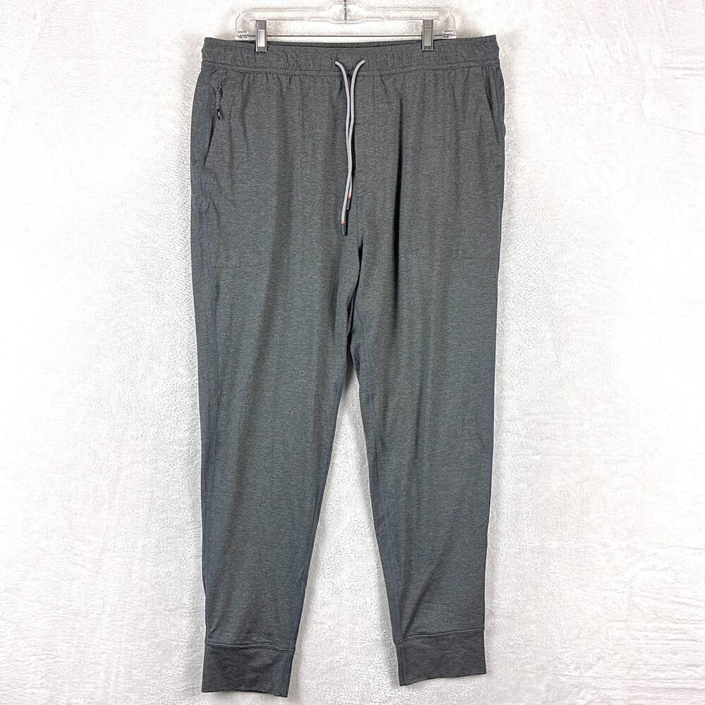 Saxx Joggers Mens XL Peakdaze Gray Heathered Drawstring Performance Pants Preppy